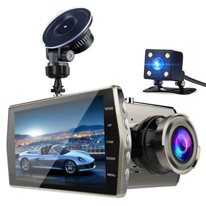 4" Dash Cam For Car Front Rear With 32G TF Card, 1080P FHD DVR Car Dashboard Camera With Super Night Vision, G-Sensor, WDR, Parking Monitor, Loop Recording, Motion Detection -Multicolor