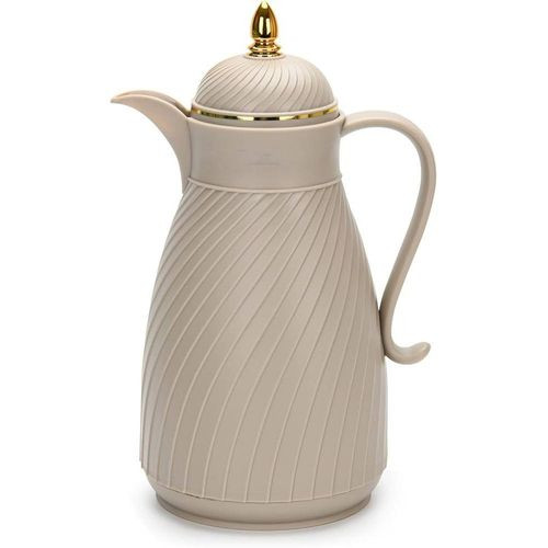 1.3 Litre Vacuum Flask Insulated Jug, Classic Thermal Arabic Style Coffee Pot Carafe For Keeping Hot or Ice-Cold Beverages, Stylish Water Thermos Ideal For Hot Choco, Tea, Coffee Pitcher Dispenser