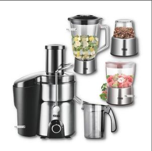 Dsp 4 in1 Juicer Blender Extractor Mincer Food Processor -Silver.