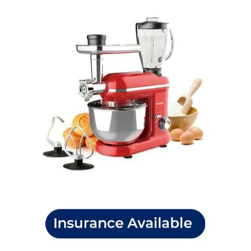 Sonifer 5.5L,6 Speed Stand Dough Mixer, 3ln1Meat Grinder,Blender- Silver.