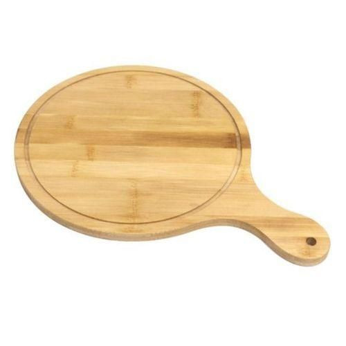 30cm Wooden Serving Pizza PlateTray Chopping Cutting Board Serving Plate-Brown.