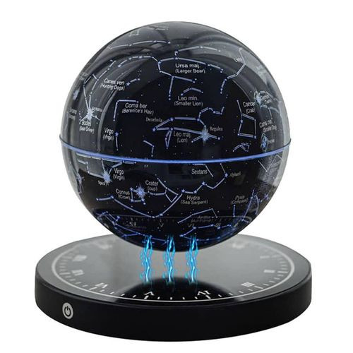 Constellations Earth Globe Night Light Magnetic Levitating Starry Sky Globe Lamp Floating Table Moon Lamp Galaxy LED Light Star Globe Table Lamp Starlight Ball,for Unique Gifts, Room Decor, Office Des