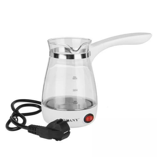 Sokany 500ml Coffee Maker Pot, Glass Electrical Coffee Kettle, White.