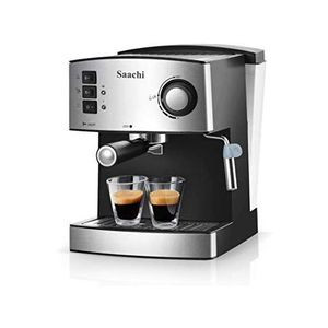 Saachi NL-COF-7055 All in 1 Coffee Maker - Silver, Black