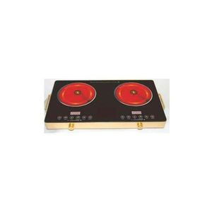 2 Burner Infrared Ceramic Induction Cooker Hot Plate Stove -Black