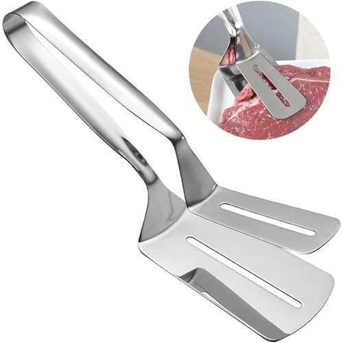 Kitchens Tongs Stainless Steel Double Sided For BBQ Cooking