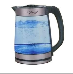 Mylongs 2.2 Litre Glass Electric Milk Water Boiling Kettle- Clear .