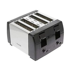 Saachi 4 Slice Bread Toaster, Silver.