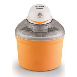 Ice Cream Maker Machine Termozeta La Gelatiera, Orange.