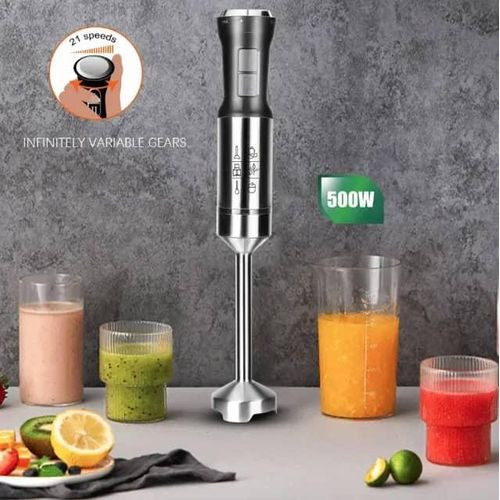 RAF Hand Blender Stick Mixer 21 Speeds & Stainless Steel BladesbFood Processor With Two switches, Perfect for Soups- Multicolor