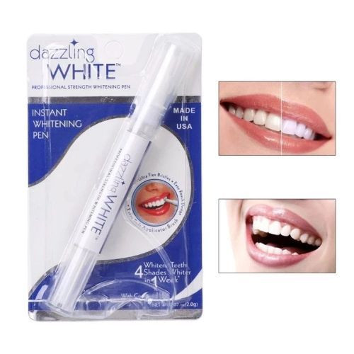 Dazzling White Instant Teeth Whitening Pen, 4 Shades Whiter in a Week- White.