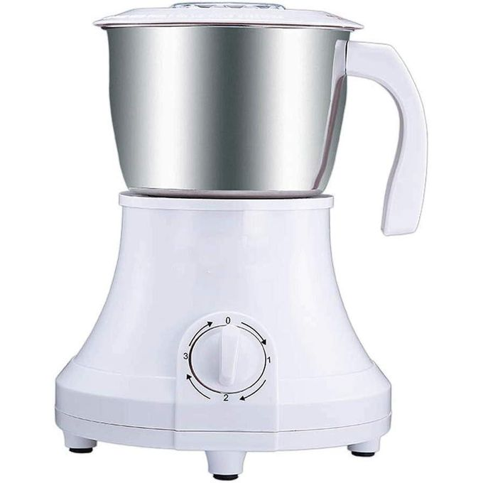 UNIQUE Coffee Machine - Electric Coffee Grinder Stainless Steel Brushed Detachable Washing Grinder Household Electric Grinder Coffee Grinder Machine Grains - White