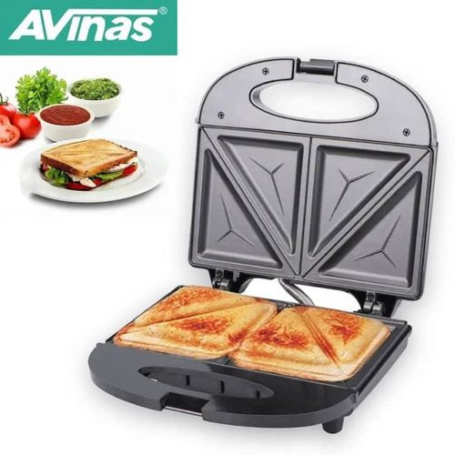 AVINAS 2 Slice Sandwich maker Non Stick Surface Bread Toaster Baker