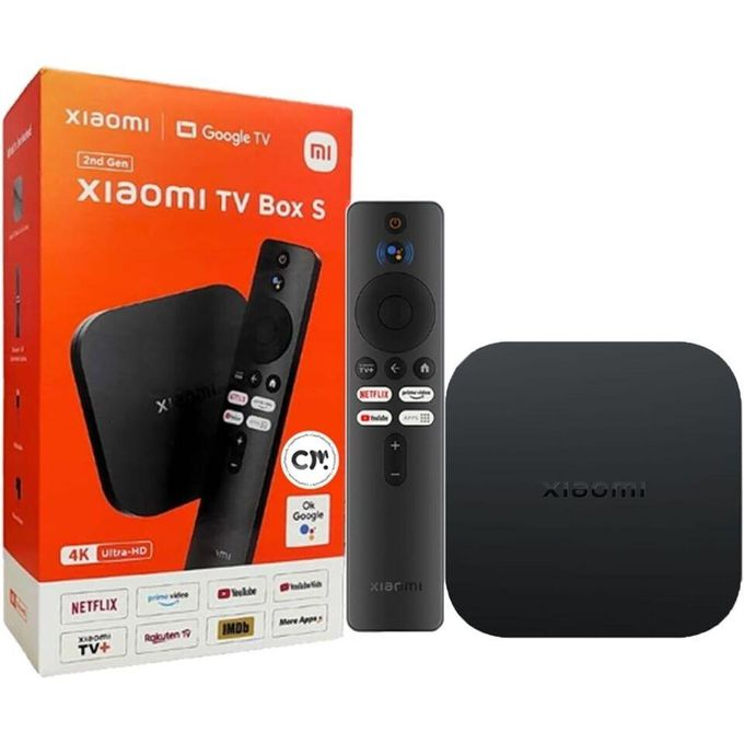 XIAOMI Mi Box S (2nd Gen) 2GB/8GB Google TV 5G WIFI HDR10+ 4k Streamer Android TV Box With Google Assistant Remote Streaming Media Player- Black