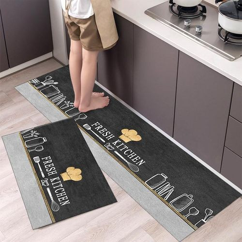 Kitchen Floor Mat Household Carpet Door Mat Home Decor- Multi-colour.