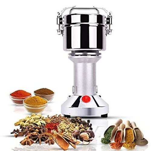 300g Electric Herb Grain Grinder Cereal Milling Flour Powder Machine,Silver.