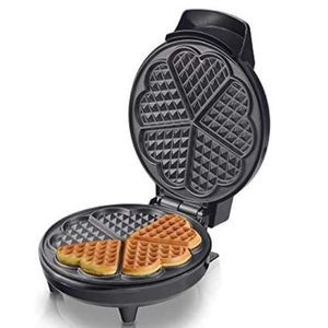 Saachi Waffle Maker With Mini Heart-Shaped Waffles Grill -Black.