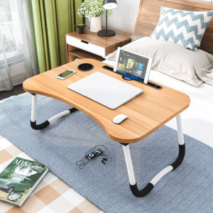 Foldable Computer Laptop Stand Bed Table Lap Desk Stand,Serving Tray Dining Table With Slot, Notebook Stand Holder, Bed Tray Laptop Desk With Cup Holder For Eating Breakfast,Working,Watching Movie On