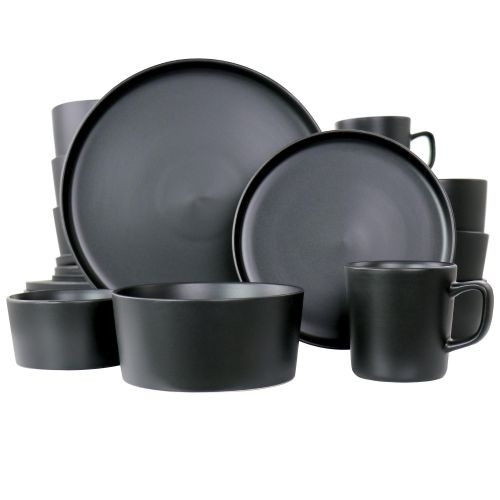 16-Piece Ceramic Tableware Dinnerware Set Stoneware Cups Plates Side plates And Bowls Set For 4 People