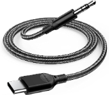 USB C to 3.5mm Aux Cable Type C Male Jack Adapter Audio Cable Cord Nylon Braided Fast Quick Charger Audio Cable For Car Headphone USB C Converter Jack Speaker