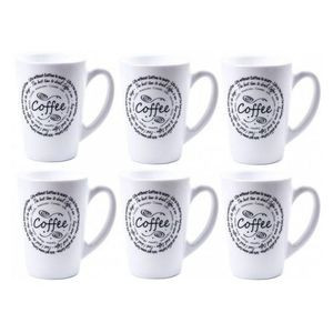 Luminarc 6 Pieces Of Luminarc Tea or Coffee Mug or Cups - White.