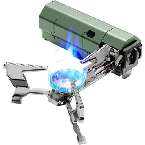 Portable Camping Foldable Outdoor Gas Stove with Storage Bag, Windproof Emergency Cooking Stove Hob, For Picnic, Backpacking Hiking, Home Travel And Parties with Piezo Ignition Furnace Supplies Stove 