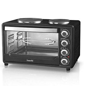 Saachi 30 Litres Saachi Electric Oven With 2 Hot Plates- Black