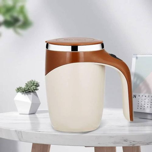 Multifunctional Automatic Magnetic Self-stirring Cup Travel Mug Stainless Steel Espresso Coffee Cup Blender Smart Mixer Thermal Mug for Tea- Multicolor