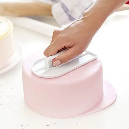 Anup Cake Pastry Decorating Baking Icing Smoother Polisher Finisher, White.