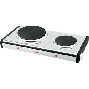 Saachi Double Burner Hot plate with Thermostat Control