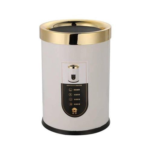 Recycling Bin For Bathroom Trash Bin Stainless Steel Dust Bucket For Office Bathroom Home Kitchen Waste Bin