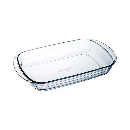 O Cuisine Glass-Rectangular fountain oven boron 35X22X6Cm Baking Dish Pan-Clear.