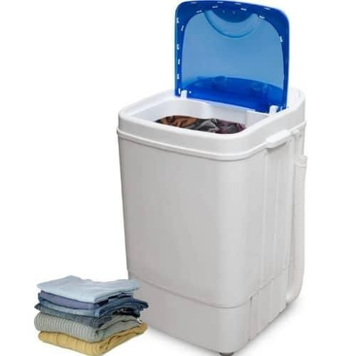 8 Kg Laundry Automatic Baby And Shoe Portable Top Load Single Tub Mini Washing Machine With Spin Dryer Basket-Multicolor