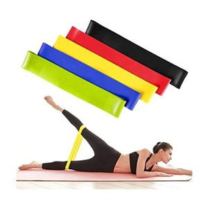 5 Piece Fitness Exercise Resistance Band Belt - Multicolours.