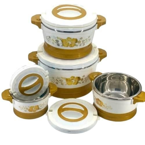 4 Pcs Thermal Insulated Hot Pots Food Warmer For Restaurant Dishes Casseroles Lunch Boxes Food Containers- Multicolor