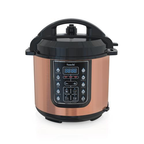 Saachi 14 In 1 Multi Function 6L Electric Pressure Cooker Rice Cooker Steamer - Brown.