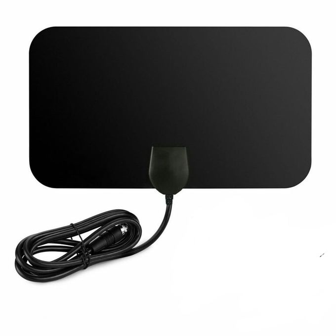 Digital TV Antenna - 110 Miles HDTV Antenna Digital Indoor Antenna With Detachable Signal Booster VHF UHF High Gain Channels Reception For 4K 1080P Free TV Channels- Black