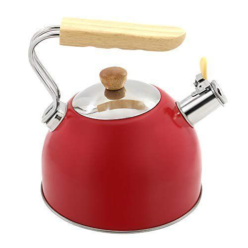 Kaisa Villa 2.5 Litre Stovetop Teapot Stainless Steel Whistling Tea Kettle- Multi-colours.