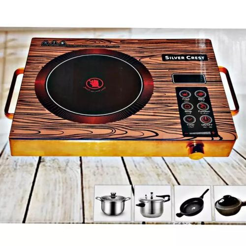 silver crest Automatic Digital Infrared Cooker Stove Hot Plate Portable Single Burner, Brown.