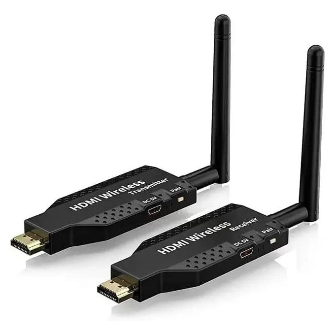 Wireless HDMI Extender 1080p 50m 5.8GHz Wireless HDMI Wifi Video Transmitter and Receiver Screen Share Switch for PS4 Camera PC Laptop To TV Monitor Projector 5.8Ghz 50M Wireless HDMI Extender Video T