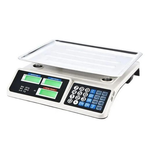 Direct Electronic Weight Scale Digital 30kg- 40kg Digital Scale Price Computing Weighing Scale- Silver