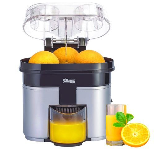 Dsp Fast Electric Citrus Orange Lemon Double Juicer Extractor-Silver