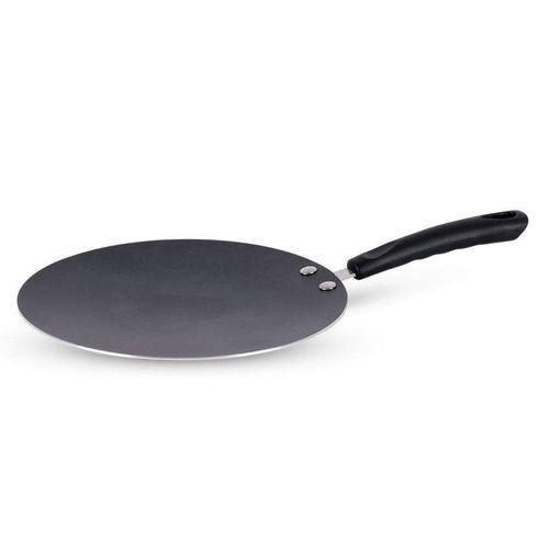 34CM Flat Non-stick Pancake, Roti Bread, Egg,Chapati Frying Pan -Black