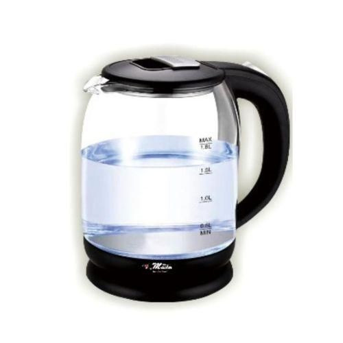 Electro Master 2 Liter Electric Blue Led Glass Kettle Water Boiler Milk Pot- Multicolor